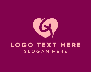 Lover - Heart Knot Letter G logo design