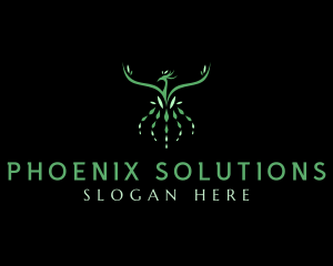 Phoenix Bird Nature logo design