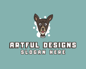 Dog Pet Cartoon  logo design