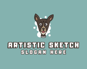 Dog Pet Cartoon  logo design