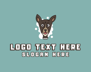 Scribble - Dog Pet Cartoon logo design