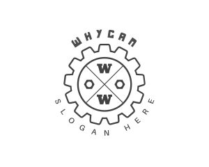 Mechanical Wheel Gear Logo