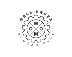 Mechanical Wheel Gear logo design