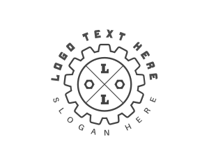 Handyman - Mechanical Wheel Gear logo design