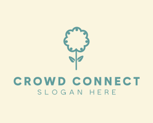 Crowd - Community Crowd Flower logo design