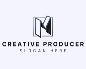 Producer - Media Advertising Firm Letter M logo design