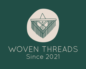 Woven - Handmade Macrame Tapestry logo design