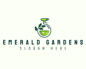 Organic Cleaning Sprayer logo design