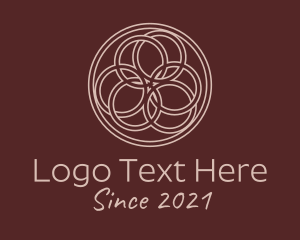 Minimalist - Geometric Circle Knot logo design