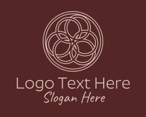 Geometric Circle Knot  Logo