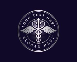 Pharmacy - Caduceus Health Clinic logo design