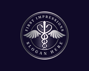 Caduceus Health Clinic logo design