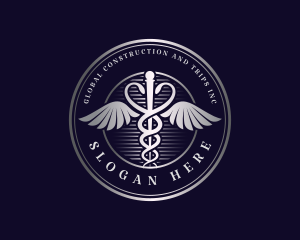 Hospital - Caduceus Health Clinic logo design