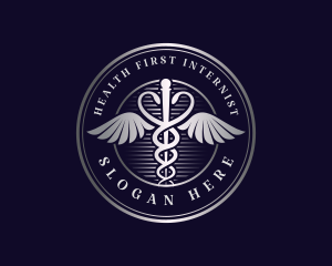 Caduceus Health Clinic logo design