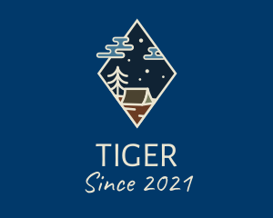 Traveler - Diamond Night Camp logo design