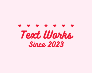 Text - Lovely Heart Text logo design