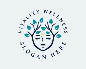 Female Tree Wellness logo design