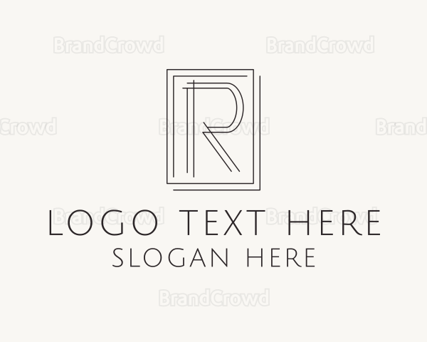 Carpentry Letter R Logo
