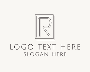 Financial - Carpentry Letter R logo design