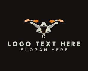 Aerial - Drone Aerial Camera logo design