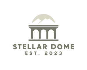 Mountain Dome Structure logo design