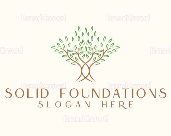 Organic Wellness Tree Logo