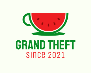 Fruitarian-diet - Watermelon Drink Cup logo design