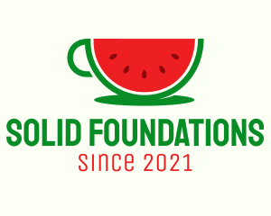 Juice - Watermelon Drink Cup logo design