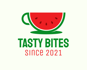 Watermelon Drink Cup logo design