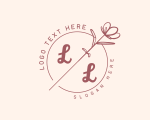Eco - Feminine Floral Brand logo design