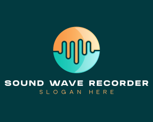 Clean Sound Wave logo design