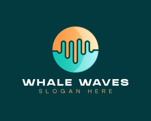 Clean Sound Wave logo design