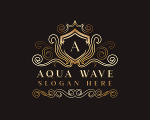 Luxury Wave Crest logo design