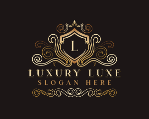 Luxury Wave Crest logo design