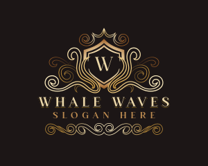 Luxury Wave Crest logo design