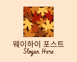 Autumn Maple Leaves logo design