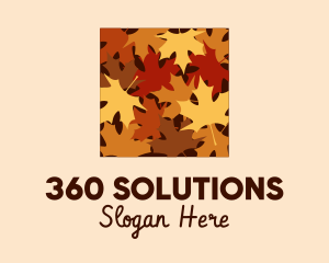 Autumn Maple Leaves logo design