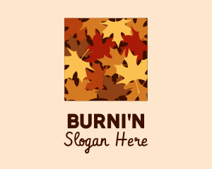 Autumn Maple Leaves logo design