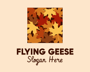 Autumn Maple Leaves logo design