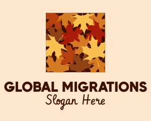 Autumn Maple Leaves logo design