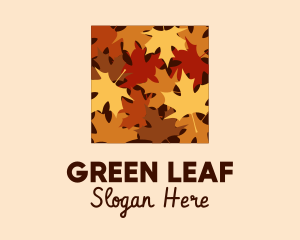 Botany - Autumn Maple Leaves logo design