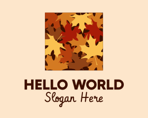 Autumn Maple Leaves logo design