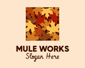 Autumn Maple Leaves logo design