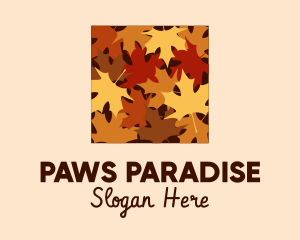 Autumn Maple Leaves logo design