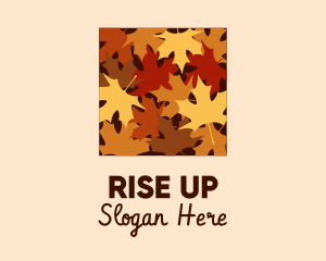 Autumn Maple Leaves logo design