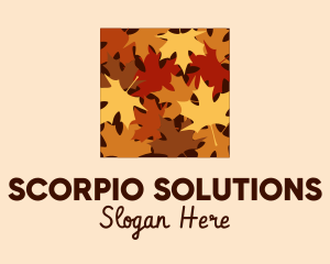 Autumn Maple Leaves logo design