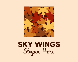 Dried - Autumn Maple Leaves logo design