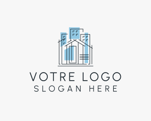 Property Developer - Building Draftsman Architecture logo design