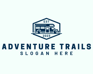 Travel Trailer Van logo design