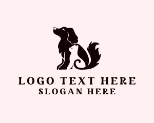 Character - Cat Dog Veterinary logo design